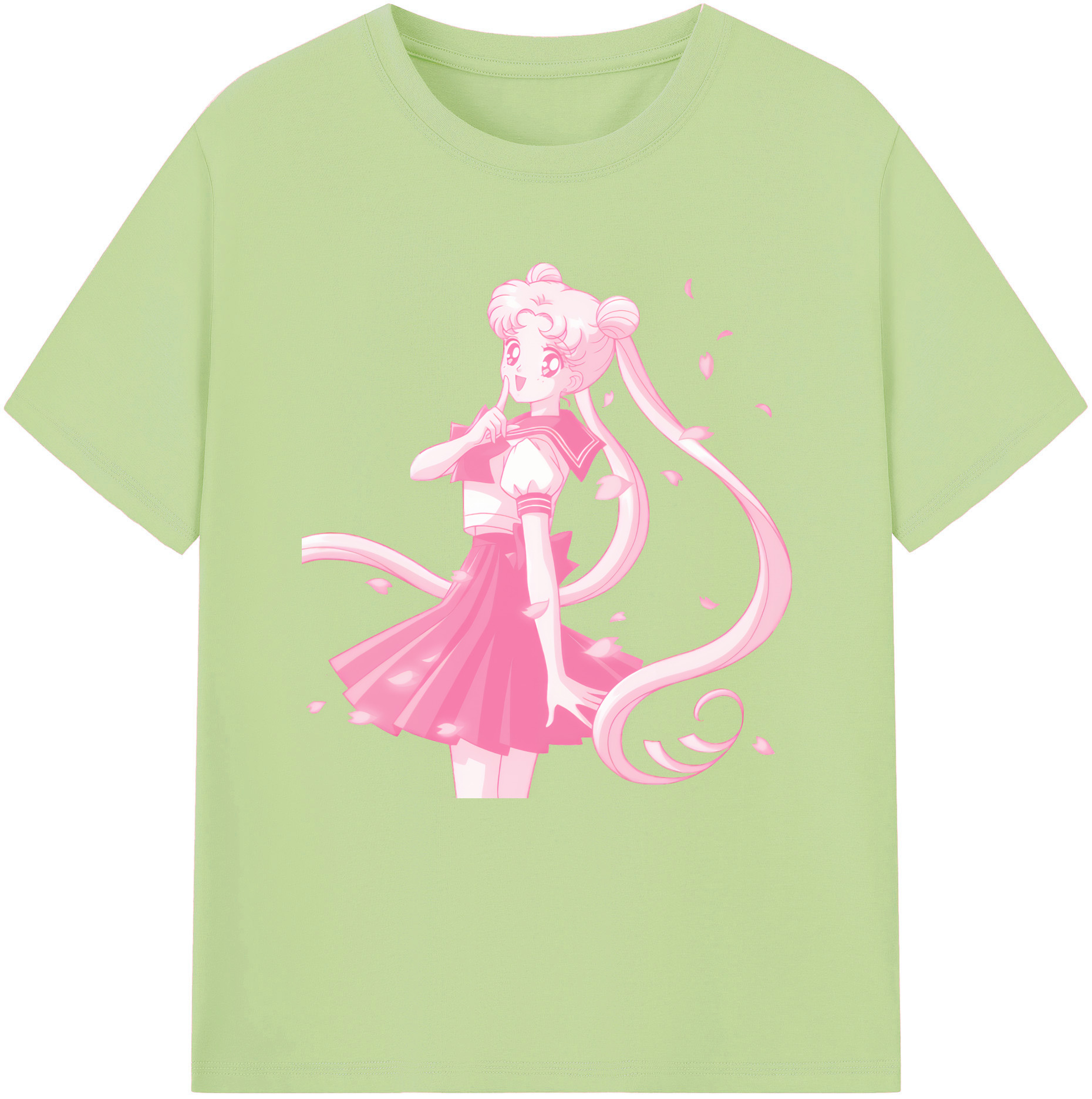 （画像用） 美少女戦士セーラームーン 愛野 美奈子 あいの みなこ Sailor Moon Aino Minako 綿100％半袖Tシャツ（フロントプリント）
